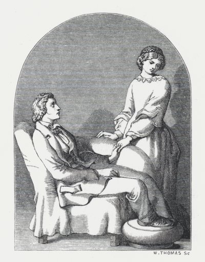 Ilustração para o poema de Tennyson, A Princesa (gravura) de Daniel (after) Maclise