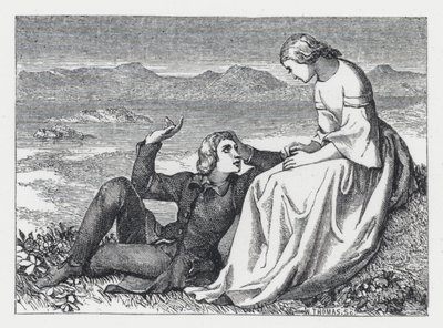 Ilustração para o poema de Tennyson, A Princesa (gravura) de Daniel (after) Maclise