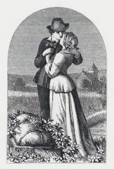 Ilustração para o poema de Tennyson, A Princesa (gravura) de Daniel (after) Maclise