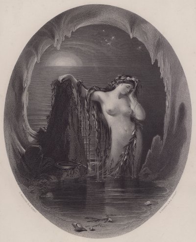 A Origem da Harpa (gravura) de Daniel (after) Maclise