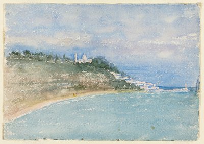 Point West of Argel, norte da África, Travel Sketch, 1896. de Daniel Burnham