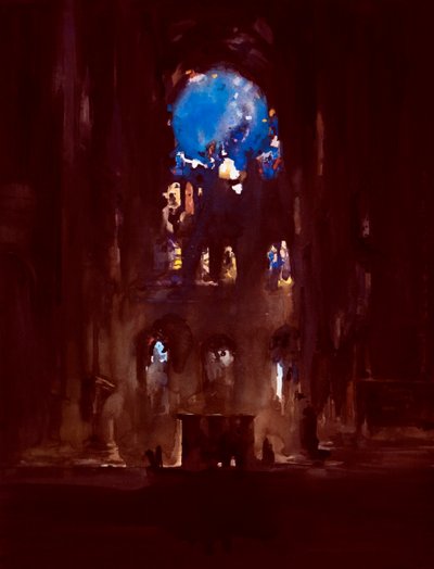 Interior, de, notre-senhora de Daniel Cacouault