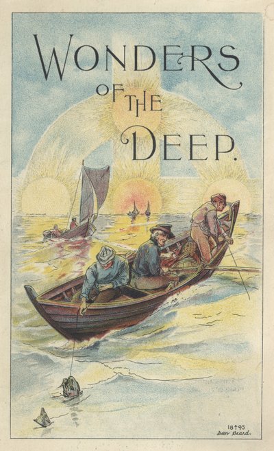 &39;Wonders of the Deep&39;, anúncio da Emulsão de Óleo de Fígado de Bacalhau com Hipofosfitos de Scott, 1895 de Daniel Carter Beard
