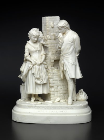 Joes Farewell, projetado em 1872-73 (porcelana não vidrada) de Daniel Chester French