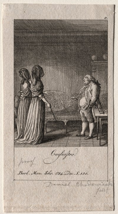 Cagliostro, 1784. de Daniel Nikolaus Chodowiecki