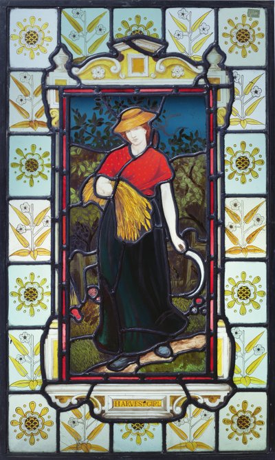 Menina da colheita, c.1875 de Daniel Cottier