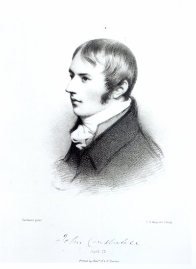 John Constable, 20 anos, gravado por Thomas Herbert Maguire de Daniel Gardner