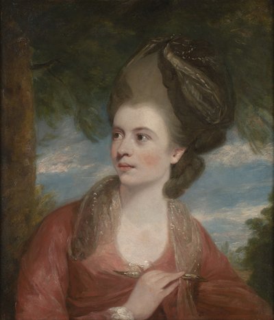 Retrato de Angelica Kauffmann, RA (1741-1807), pintora de Daniel Gardner