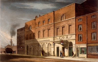 East London Theatre, anteriormente "The Lyceum", 1826 de Daniel Havell