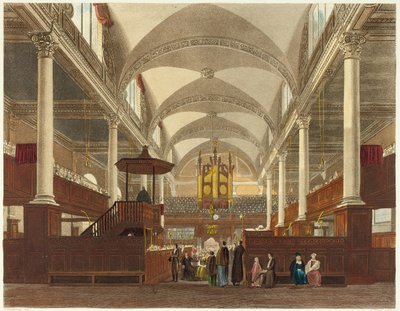 Interior da Igreja de Cristo de Daniel Havell