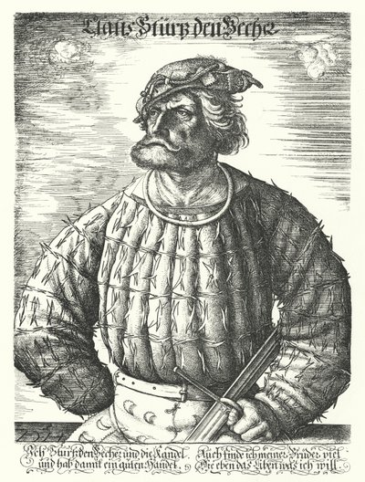 Kunz von der Rosen, bobo da corte do Sacro Imperador Romano Maximiliano I de Daniel Hopfer