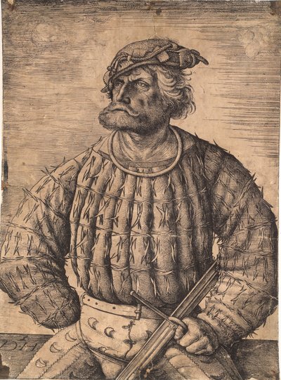 Kunz von der Rosen, hofnar de kejser Maximilian de Daniel Hopfer