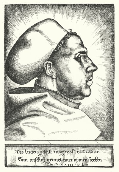 Martin Luther, reformador protestante alemão de Daniel Hopfer