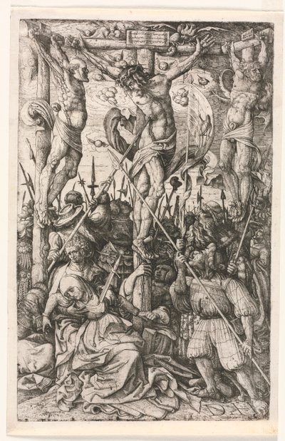 O Calvário, c. 1520 de Daniel Hopfer