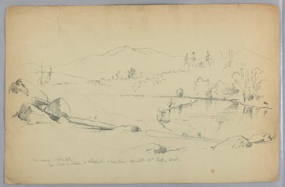 Rio Ammonoosuc e Montanhas Brancas, N.H. de Daniel Huntington