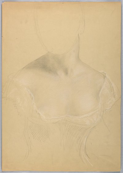 Busto de Mulher, Possivelmente Estudo para Retrato da Sra. Rutherford B. Hayes de Daniel Huntington
