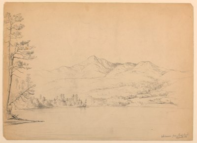 Desenho, Montanha Chocorua a partir de Cara