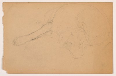 Desenho, Miol (um ponteiro), ca. 1862 de Daniel Huntington