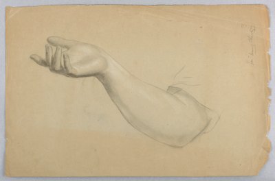 Desenho, Estudo para "Uma Lição de Caridade", 1850 de Daniel Huntington