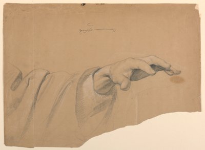 Desenho, Estudo para "Comunhão de t, 1844 de Daniel Huntington