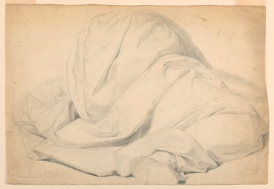 Desenho, Estudo para a "Comunhão dos Doentes", 1844-45 de Daniel Huntington
