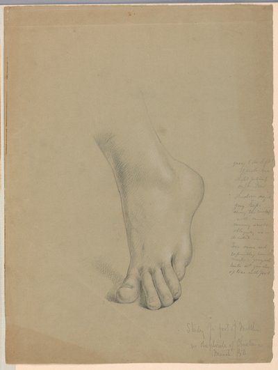 Desenho, Estudo para Duplicado de "Christiana", março de 1850 de Daniel Huntington