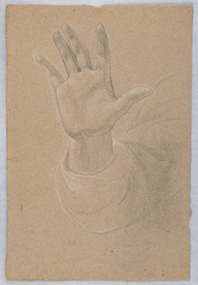 Desenho, Estudo para "Early Christia", 1839-40 de Daniel Huntington