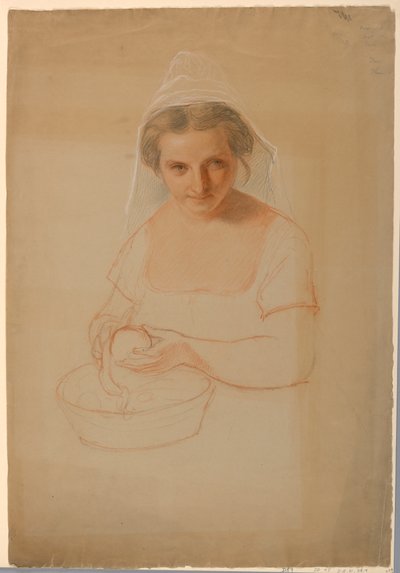 Desenho, Estudo para "Ichabod Crane", 1861 de Daniel Huntington