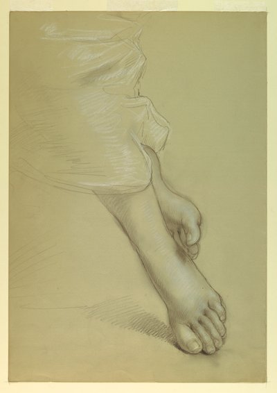 Desenho, Estudo para "Justiça e Pe", 1878 de Daniel Huntington