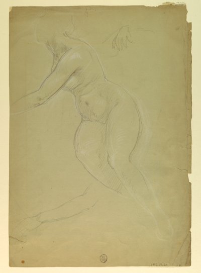 Desenho, Estudo para "Justiça e Pe", 1886 de Daniel Huntington