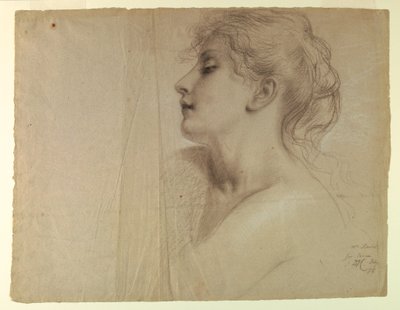 Desenho, Estudo para "Justiça e Pe, 7 de julho de 1878 de Daniel Huntington
