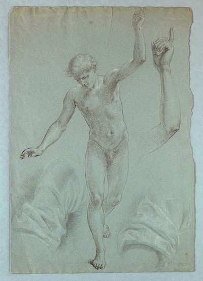 Desenho, Estudo para "O Sonho de Mercy", 1857-58 de Daniel Huntington
