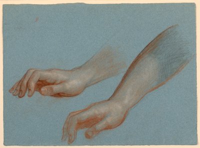 Desenho, Estudo para "O Sonho de Mercy", 1857 de Daniel Huntington