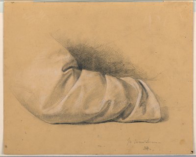 Desenho, Estudo para "Lição Sagrada", 1844 de Daniel Huntington