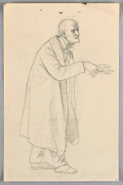 Desenho, Estudo para "Grupo Científico", 1858 de Daniel Huntington