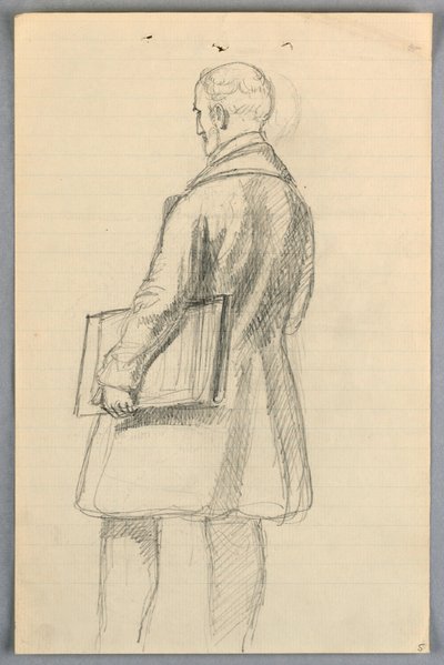 Desenho, Estudo para "Grupo Científico", 1858 de Daniel Huntington