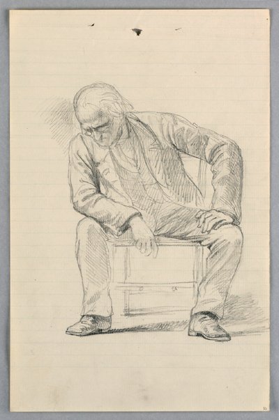 Desenho, Estudo para "Grupo Científico", 1858 de Daniel Huntington