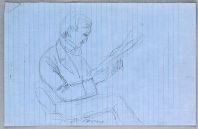 Desenho, Estudo para "Grupo Científico", 1858 de Daniel Huntington