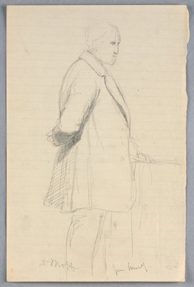 Desenho, Estudo para "Grupo Científico", 1858 de Daniel Huntington
