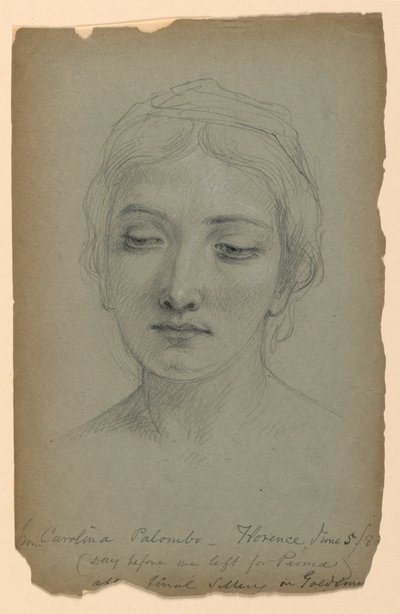 Desenho, Estudo para "O Ourives", 5 de junho de 1883 de Daniel Huntington