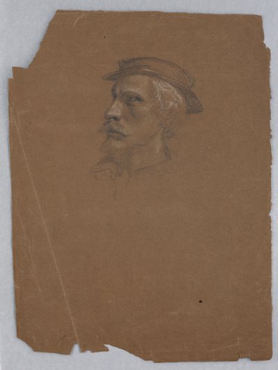 Desenho, Estudo para "Titian Showing", 1872 de Daniel Huntington