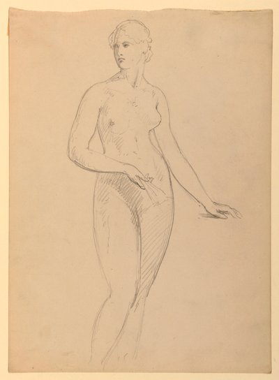 Nu feminino, estudo para retrato da Sra. Henry Schieffelin de Daniel Huntington