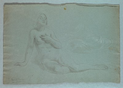Estudo da Figura da Misericórdia para "O Sonho da Misericórdia" de Daniel Huntington