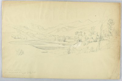 Franconia Notch do rio Pemigewasset perto de Grafton House de Daniel Huntington