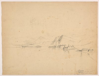Lago Lucerna de "O Cisne" de Daniel Huntington