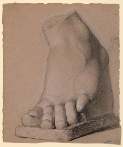 Pé esquerdo de um gesso de Daniel Huntington