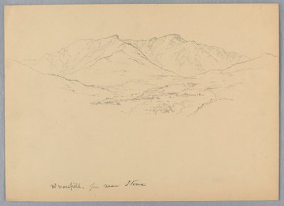Mt. Mansfield de perto de Stowe, Vermont de Daniel Huntington