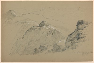 No Monte Mansfield, olhando para a corcunda de Daniel Huntington