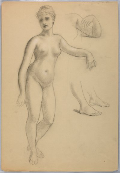Nu feminino em pé de Daniel Huntington