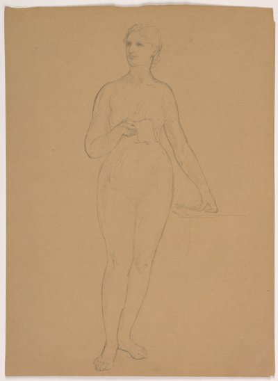 Nu feminino em pé de Daniel Huntington